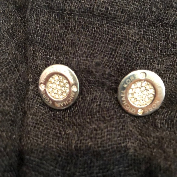 KORS Michael Kors Jewelry - Michael Kors pave crystal stud Earrings!